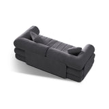 Kemi 3-Sitzer Sofa aus Samt in Dunkelgrau (Salvador 18), 206x95x70 cm von Cosmopolitan Design – Bild 6
