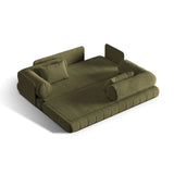 Kemi 3-Sitzer Sofa aus Samt in Grün (Salvador 8), 206x95x70 cm von Cosmopolitan Design – Bild 5