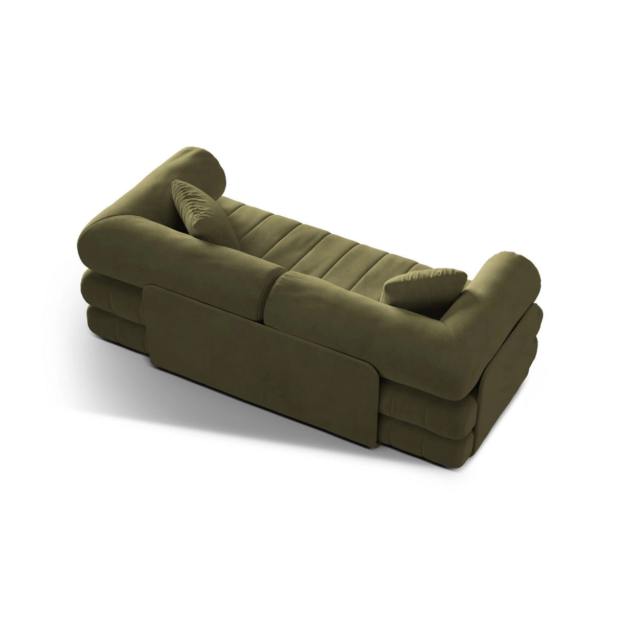 Kemi 3-Sitzer Sofa aus Samt in Grün (Salvador 8), 206x95x70 cm von Cosmopolitan Design – Bild 6