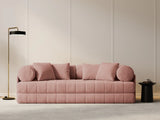 Kemi 3-Sitzer Sofa aus Samt in Rosa (Salvador 11), 206x95x70 cm von Cosmopolitan Design – Bild 2