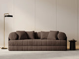 Kemi 3-Sitzer Sofa aus Samt in Schokolade (Salvador 4), 206x95x70 cm von Cosmopolitan Design – Bild 2