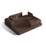 Kemi 3-Sitzer Sofa aus Samt in Schokolade (Salvador 4), 206x95x70 cm von Cosmopolitan Design – Bild 5