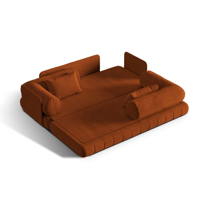 Kemi 3-Sitzer Sofa aus Samt in Terrakotta (Salvador 14), 206x95x70 cm von Cosmopolitan Design – Bild 5