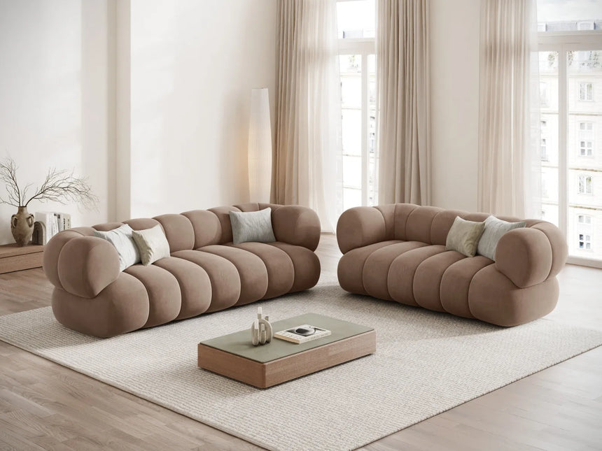 Koge 2-Sitzer Sofa aus Samt in Dunkelbeige (Vogue 3), 180x95 cm von Cosmopolitan Design – Bild 2
