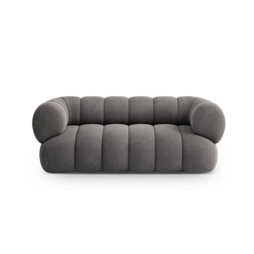 Koge 2-Sitzer Sofa aus Samt in Grau (Vogue 15), 180x95 cm von Cosmopolitan Design – Bild 1