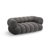 Koge 2-Sitzer Sofa aus Samt in Grau (Vogue 15), 180x95 cm von Cosmopolitan Design – Bild 4