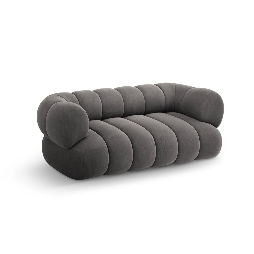 Koge 2-Sitzer Sofa aus Samt in Grau (Vogue 15), 180x95 cm von Cosmopolitan Design – Bild 4