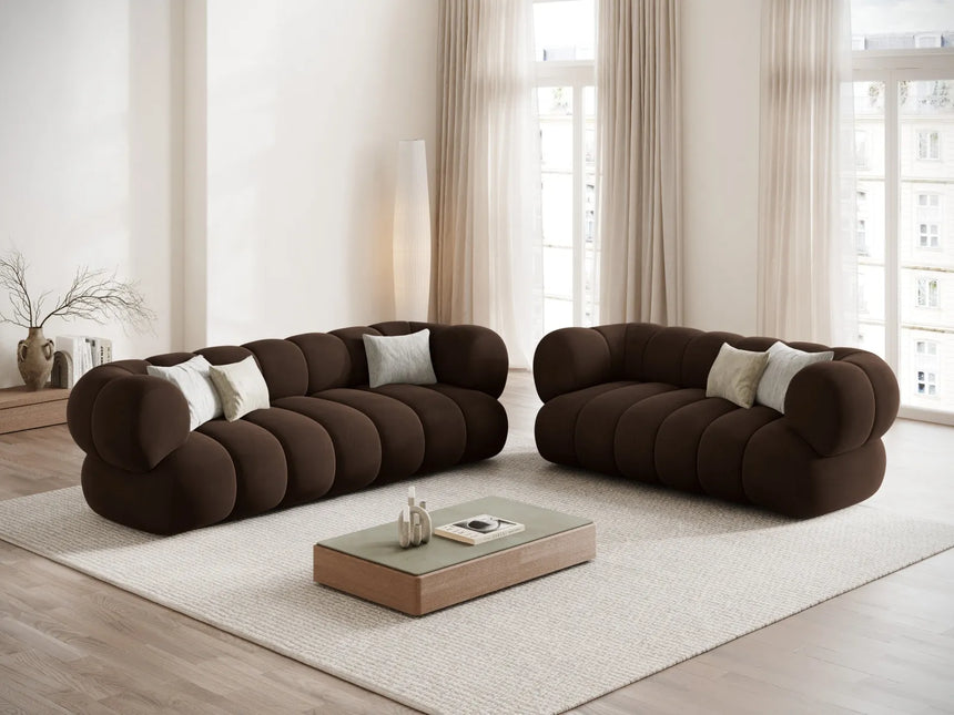 Koge 2-Sitzer Sofa aus Samt in Schokolade (Vogue 6), 180x95 cm von Cosmopolitan Design – Bild 2