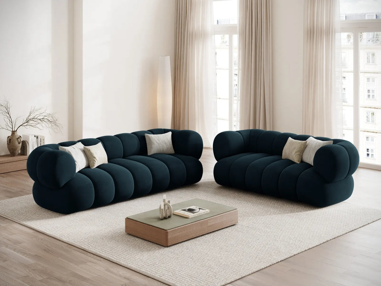 Koge 2-Sitzer Sofa aus Samt in Tiefes Petrol (Vogue 13), 180x95 cm von Cosmopolitan Design – Bild 2