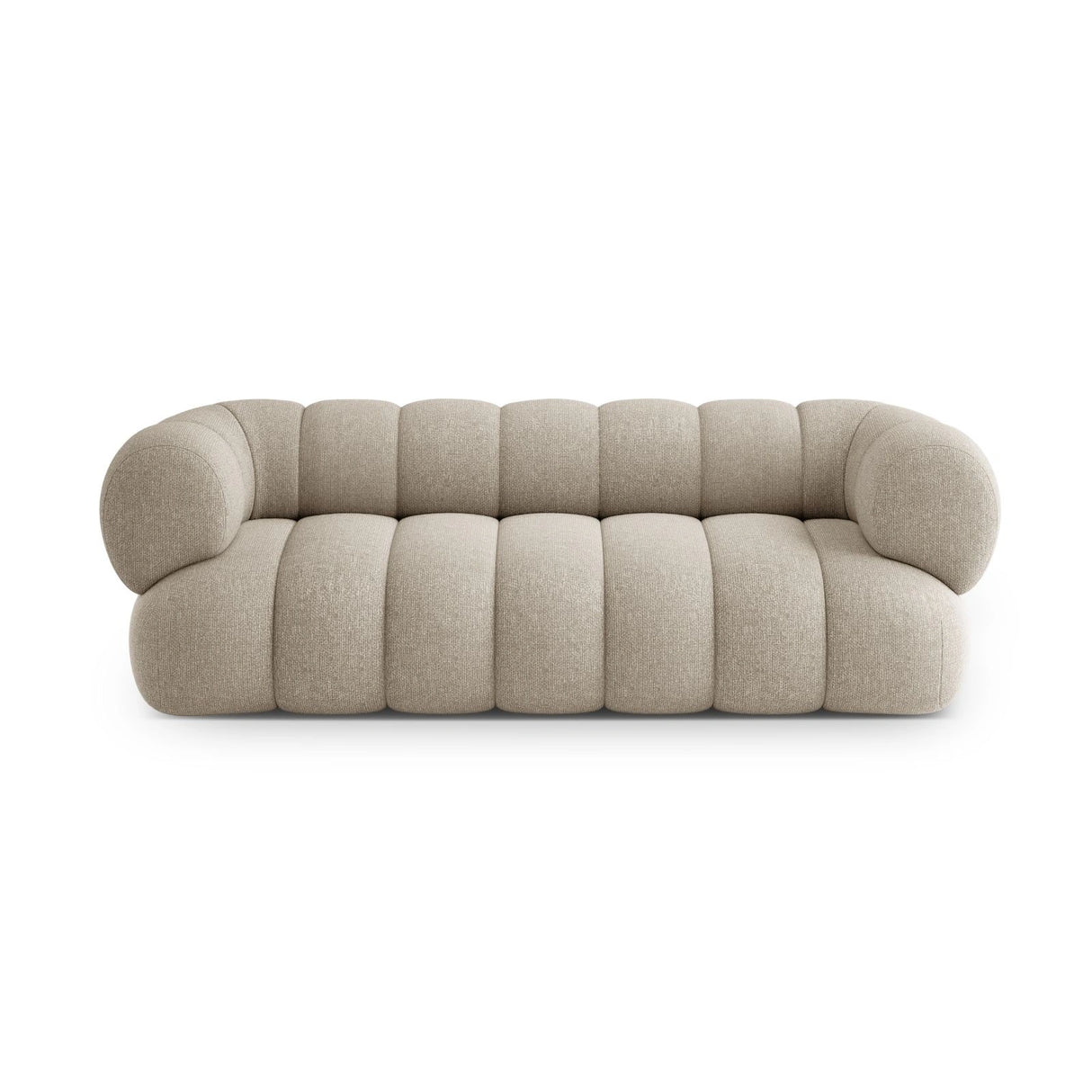 Koge 3-Sitzer Sofa aus Chenille in Dunkelbeige (Eden 4 Beige), 210x95x70 cm von Cosmopolitan Design – Bild 1