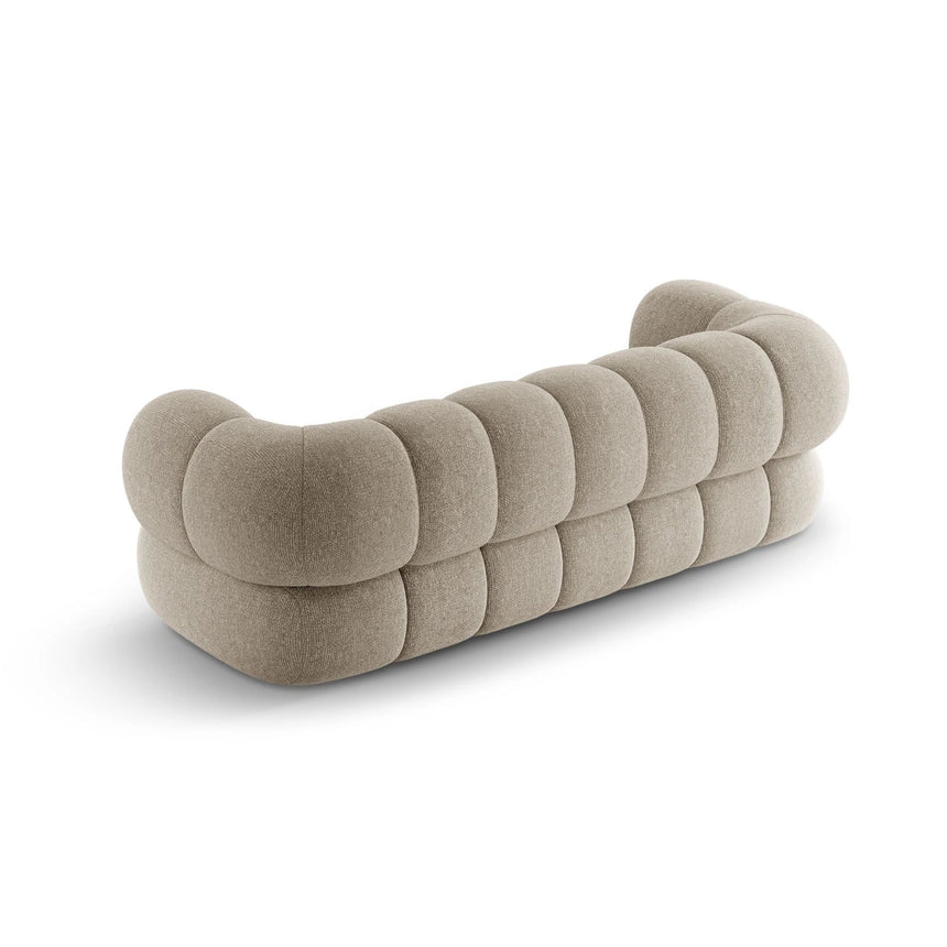 Koge 3-Sitzer Sofa aus Chenille in Dunkelbeige (Eden 4 Beige), 210x95x70 cm von Cosmopolitan Design – Bild 5