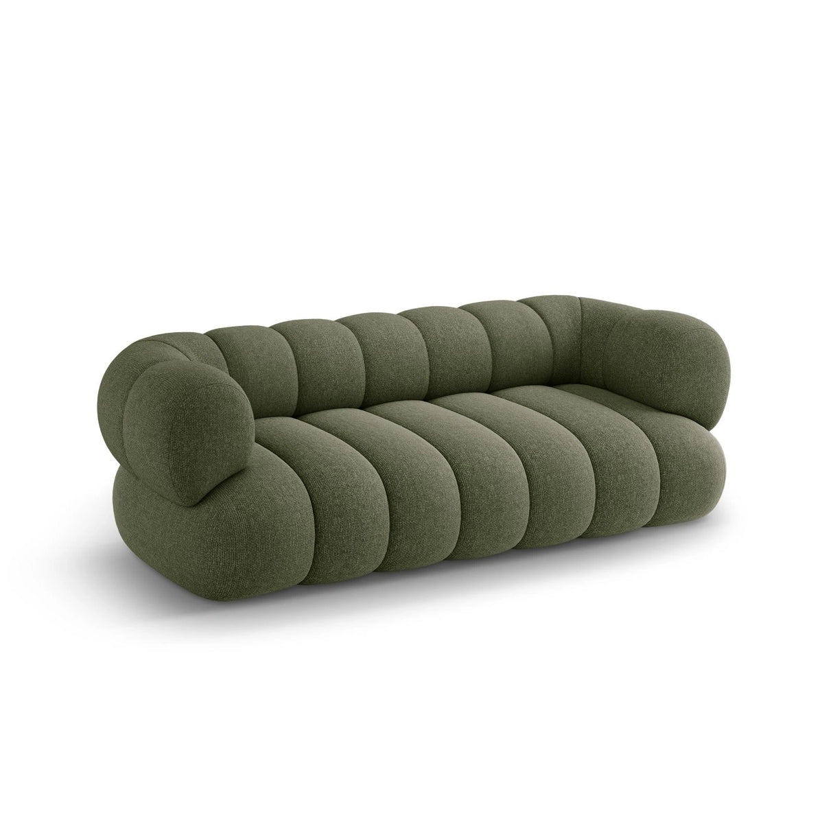 Koge 3-Sitzer Sofa aus Chenille in Grün (Eden 12 Olive), 210x95x70 cm von Cosmopolitan Design – Bild 4