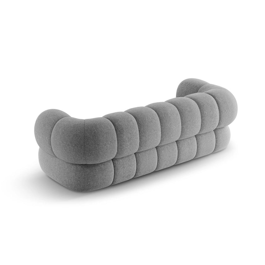 Koge 3-Sitzer Sofa aus Chenille in Hellgrau (Eden 18 Grey), 210x95x70 cm von Cosmopolitan Design – Bild 5