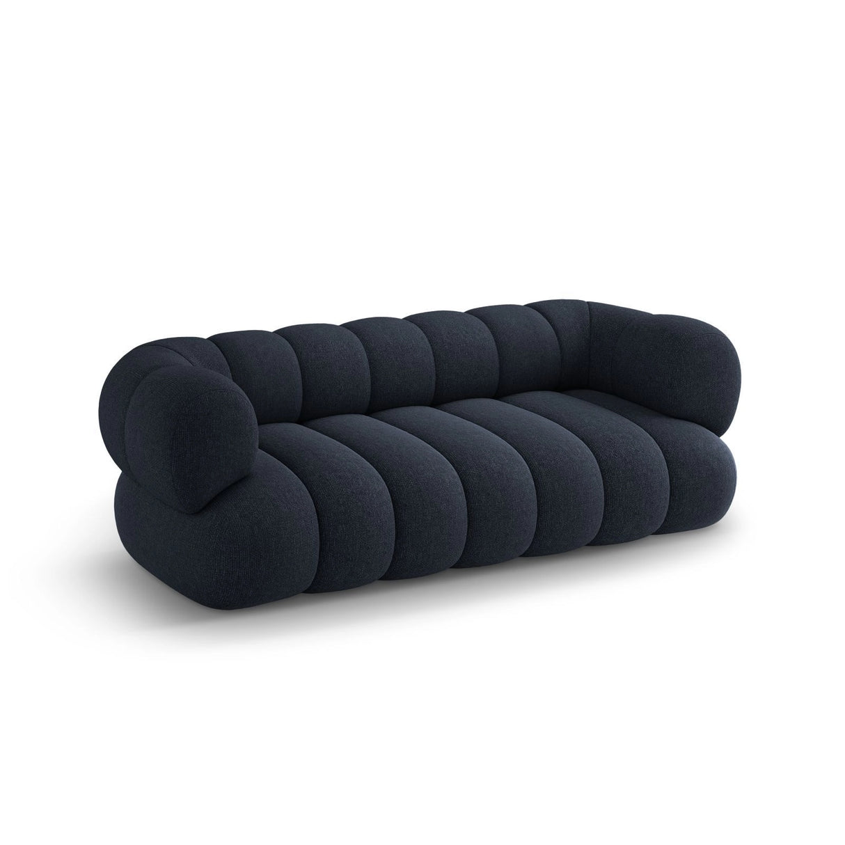 Koge 3-Sitzer Sofa aus Chenille in Marineblau (Eden 16 Deep Blue), 210x95x70 cm von Cosmopolitan Design – Bild 4