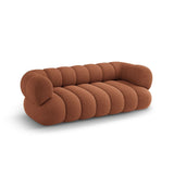 Koge 3-Sitzer Sofa aus Chenille in Ziegelstein (Eden 10 Terra), 210x95x70 cm von Cosmopolitan Design – Bild 4