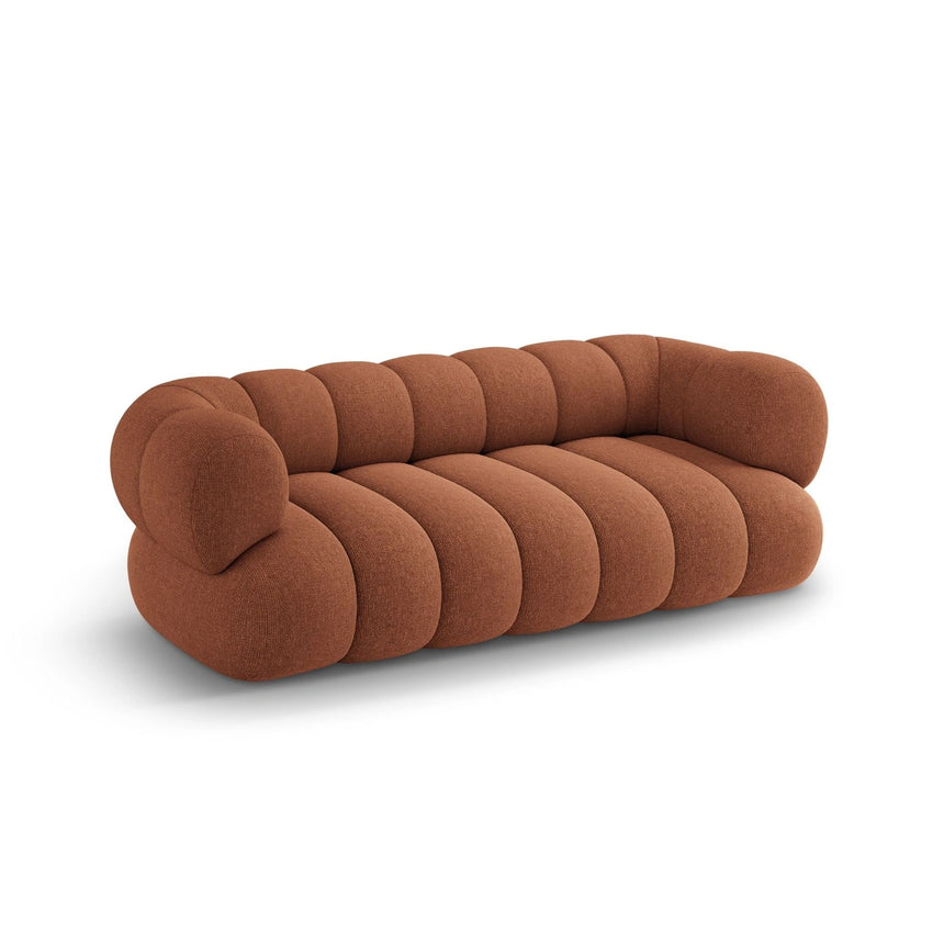 Koge 3-Sitzer Sofa aus Chenille in Ziegelstein (Eden 10 Terra), 210x95x70 cm von Cosmopolitan Design – Bild 4