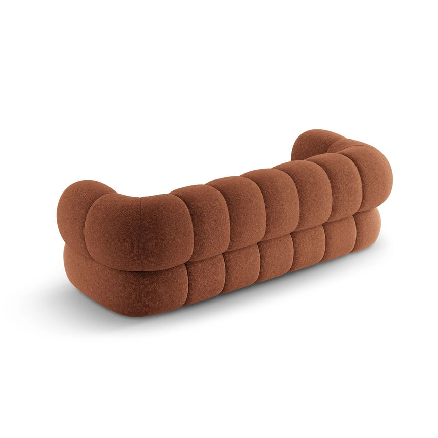 Koge 3-Sitzer Sofa aus Chenille in Ziegelstein (Eden 10 Terra), 210x95x70 cm von Cosmopolitan Design – Bild 5