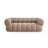 Koge 3-Sitzer Sofa aus Samt in Dunkelbeige (Vogue 3), 210x95x70 cm von Cosmopolitan Design – Bild 1