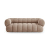 Koge 3-Sitzer Sofa aus Samt in Dunkelbeige (Vogue 3), 210x95x70 cm von Cosmopolitan Design – Bild 1
