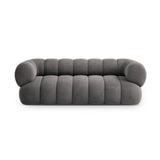 Koge 3-Sitzer Sofa aus Samt in Grau (Vogue 15), 210x95x70 cm von Cosmopolitan Design – Bild 1
