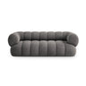 Koge 3-Sitzer Sofa aus Samt in Grau (Vogue 15), 210x95x70 cm von Cosmopolitan Design – Bild 1
