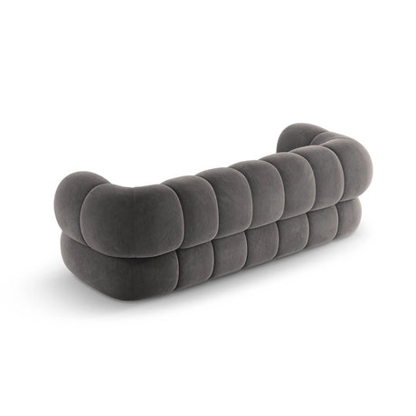 Koge 3-Sitzer Sofa aus Samt in Grau (Vogue 15), 210x95x70 cm von Cosmopolitan Design – Bild 5