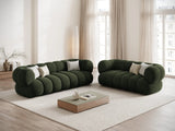 Koge 3-Sitzer Sofa aus Samt in Grün (Vogue 11), 210x95x70 cm von Cosmopolitan Design – Bild 2