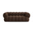 Koge 3-Sitzer Sofa aus Samt in Schokolade (Vogue 6), 210x95x70 cm von Cosmopolitan Design – Bild 1