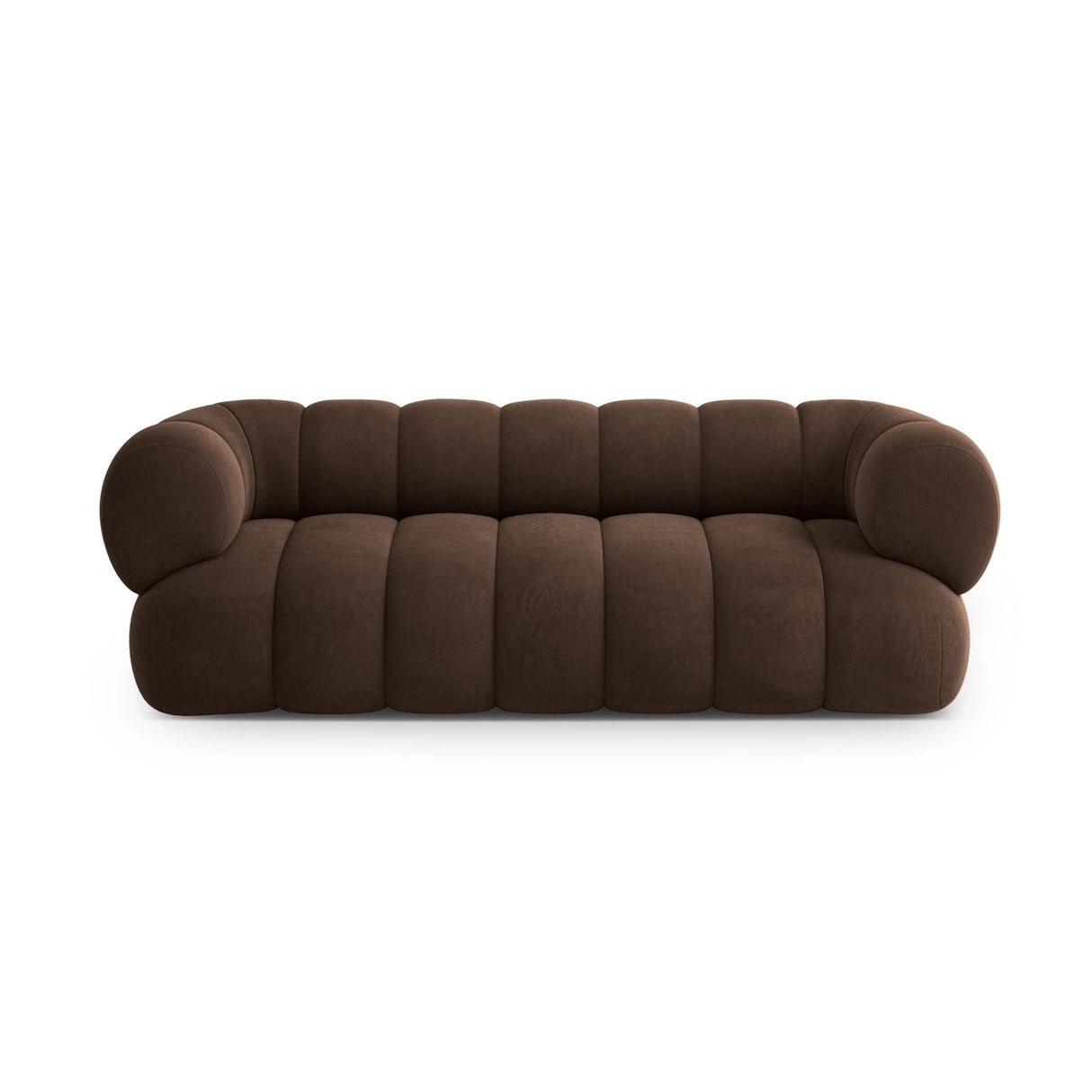 Koge 3-Sitzer Sofa aus Samt in Schokolade (Vogue 6), 210x95x70 cm von Cosmopolitan Design – Bild 1