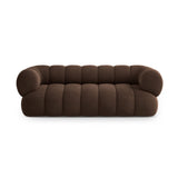 Koge 3-Sitzer Sofa aus Samt in Schokolade (Vogue 6), 210x95x70 cm von Cosmopolitan Design – Bild 1