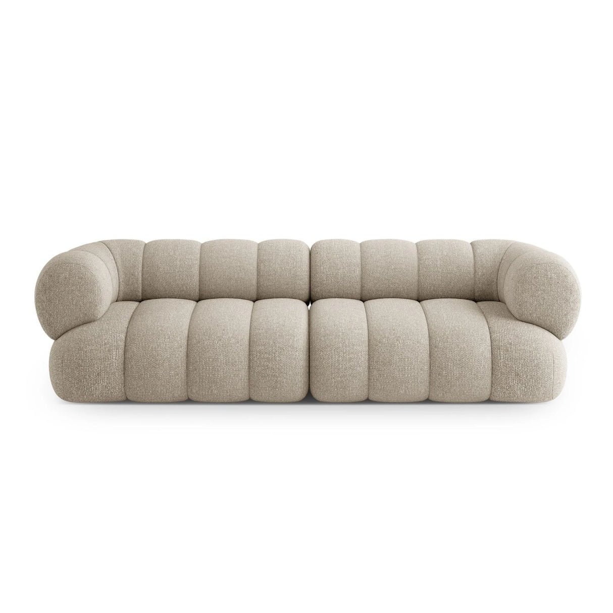 Koge 4-Sitzer Sofa aus Chenille in Dunkelbeige (Eden 4 Beige), 240x95x70 cm von Cosmopolitan Design – Bild 1