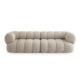 Koge 4-Sitzer Sofa aus Chenille in Dunkelbeige (Eden 4 Beige), 240x95x70 cm von Cosmopolitan Design – Bild 1