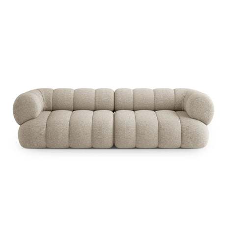 Koge 4-Sitzer Sofa aus Chenille in Dunkelbeige (Eden 4 Beige), 240x95x70 cm von Cosmopolitan Design – Bild 1