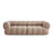 Koge 4-Sitzer Sofa aus Samt in Dunkelbeige (Vogue 3), 240x95x70 cm von Cosmopolitan Design – Bild 1