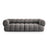 Koge 4-Sitzer Sofa aus Samt in Grau (Vogue 15), 240x95x70 cm von Cosmopolitan Design – Bild 1
