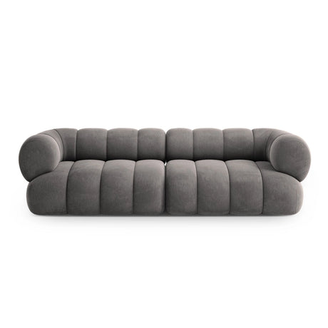 Koge 4-Sitzer Sofa aus Samt in Grau (Vogue 15), 240x95x70 cm von Cosmopolitan Design – Bild 1