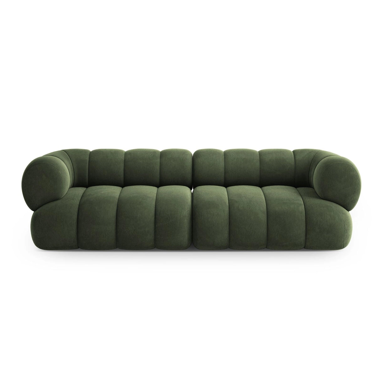 Koge 4-Sitzer Sofa aus Samt in Grün (Vogue 11), 240x95x70 cm von Cosmopolitan Design – Bild 1