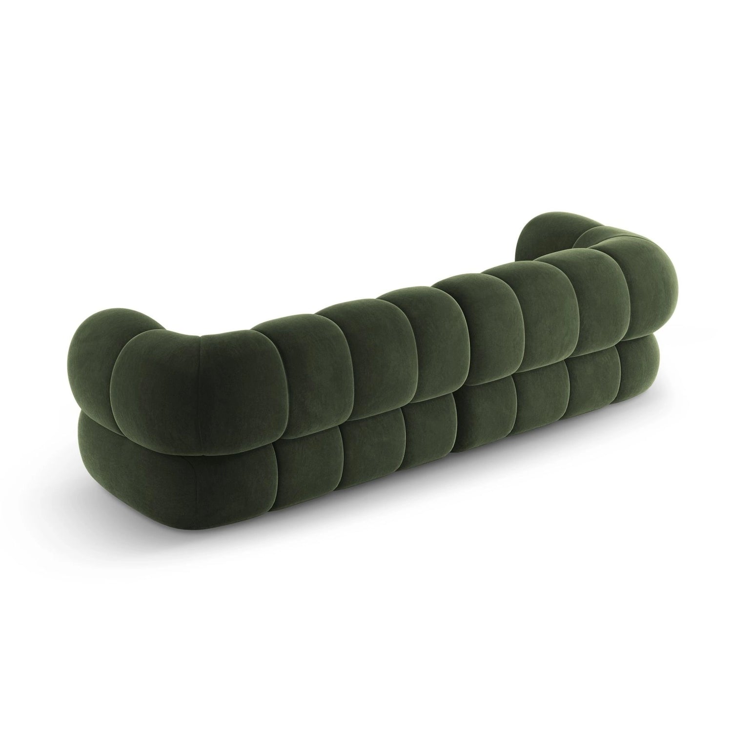 Koge 4-Sitzer Sofa aus Samt in Grün (Vogue 11), 240x95x70 cm von Cosmopolitan Design – Bild 5