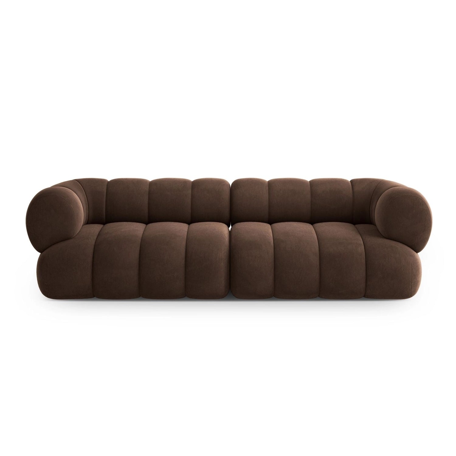 Koge 4-Sitzer Sofa aus Samt in Schokolade (Vogue 6), 240x95x70 cm von Cosmopolitan Design – Bild 1