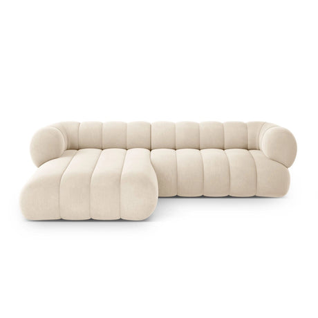 Koge 5-Sitzer Ecksofa, Linke Seite, aus Samt, 270x165x70 cm von Cosmopolitan Design – Bild 1