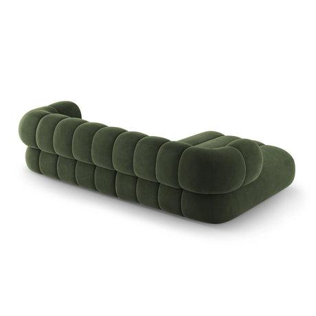 Koge 5-Sitzer Ecksofa, Linke Seite, aus Samt in Grün (Vogue 11), 270x165x70 cm von Cosmopolitan Design – Bild 6