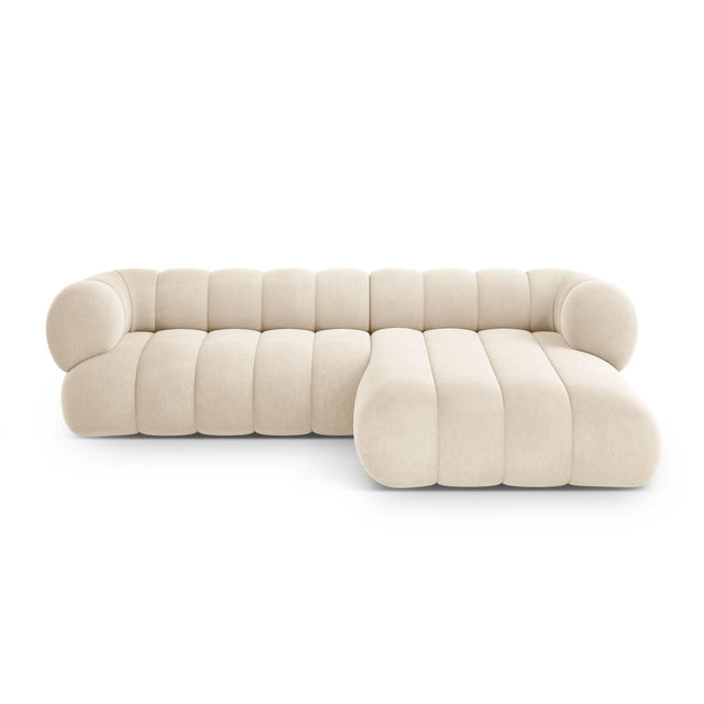 Koge 5-Sitzer Ecksofa, Rechte Seite, aus Samt, 270x165x70 cm von Cosmopolitan Design – Bild 1