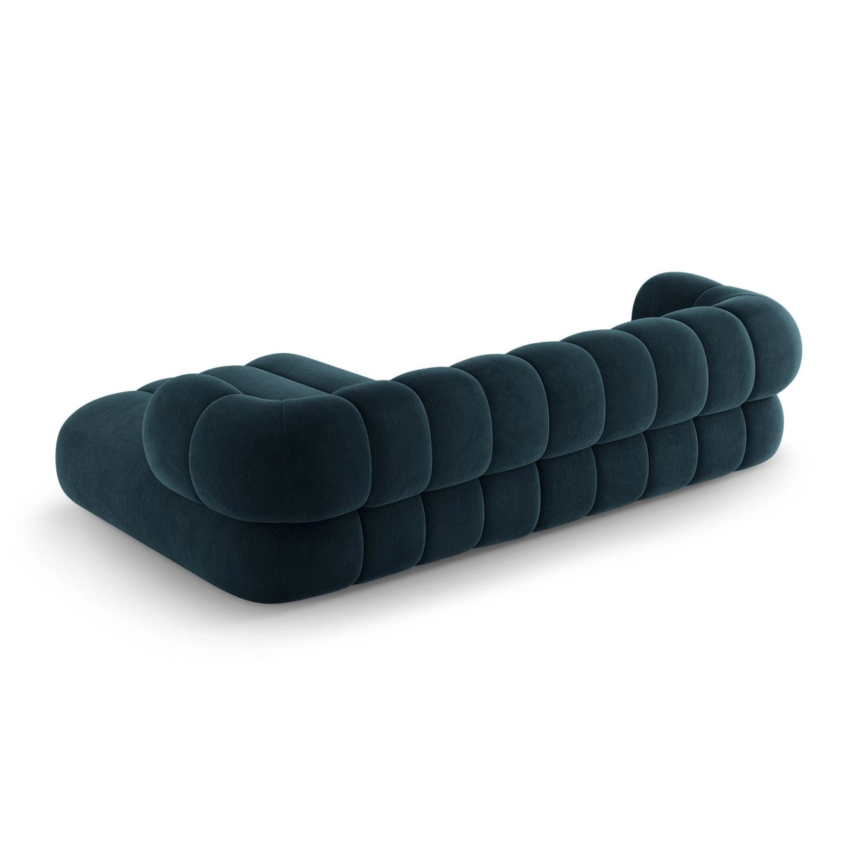 Koge 5-Sitzer Ecksofa, Rechte Seite, aus Samt in Tiefes Petrol (Vogue 13), 270x165x70 cm von Cosmopolitan Design – Bild 6