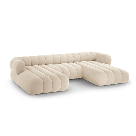 Koge 6-Sitzer Panorama Sofa aus Samt oder Chenille, 348x165x70 cm von Cosmopolitan Design – Bild 4