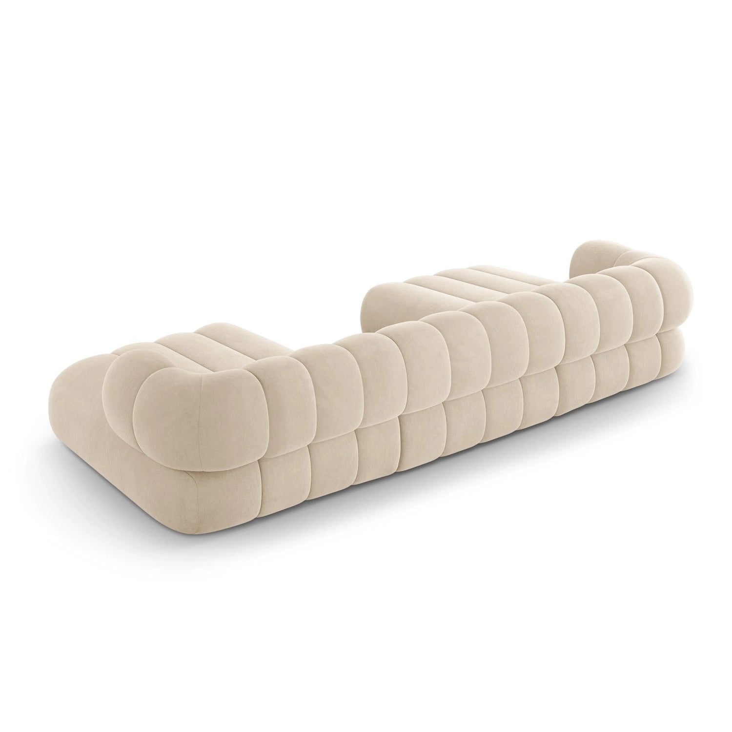 Koge 6-Sitzer Panorama Sofa aus Samt oder Chenille, 348x165x70 cm von Cosmopolitan Design – Bild 5