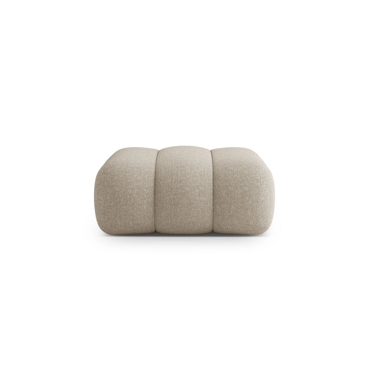 Koge Pouf aus Chenille in Dunkelbeige (Eden 4 Beige), 95x95x40 cm von Cosmopolitan Design – Bild 1