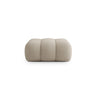 Koge Pouf aus Chenille in Dunkelbeige (Eden 4 Beige), 95x95x40 cm von Cosmopolitan Design – Bild 1