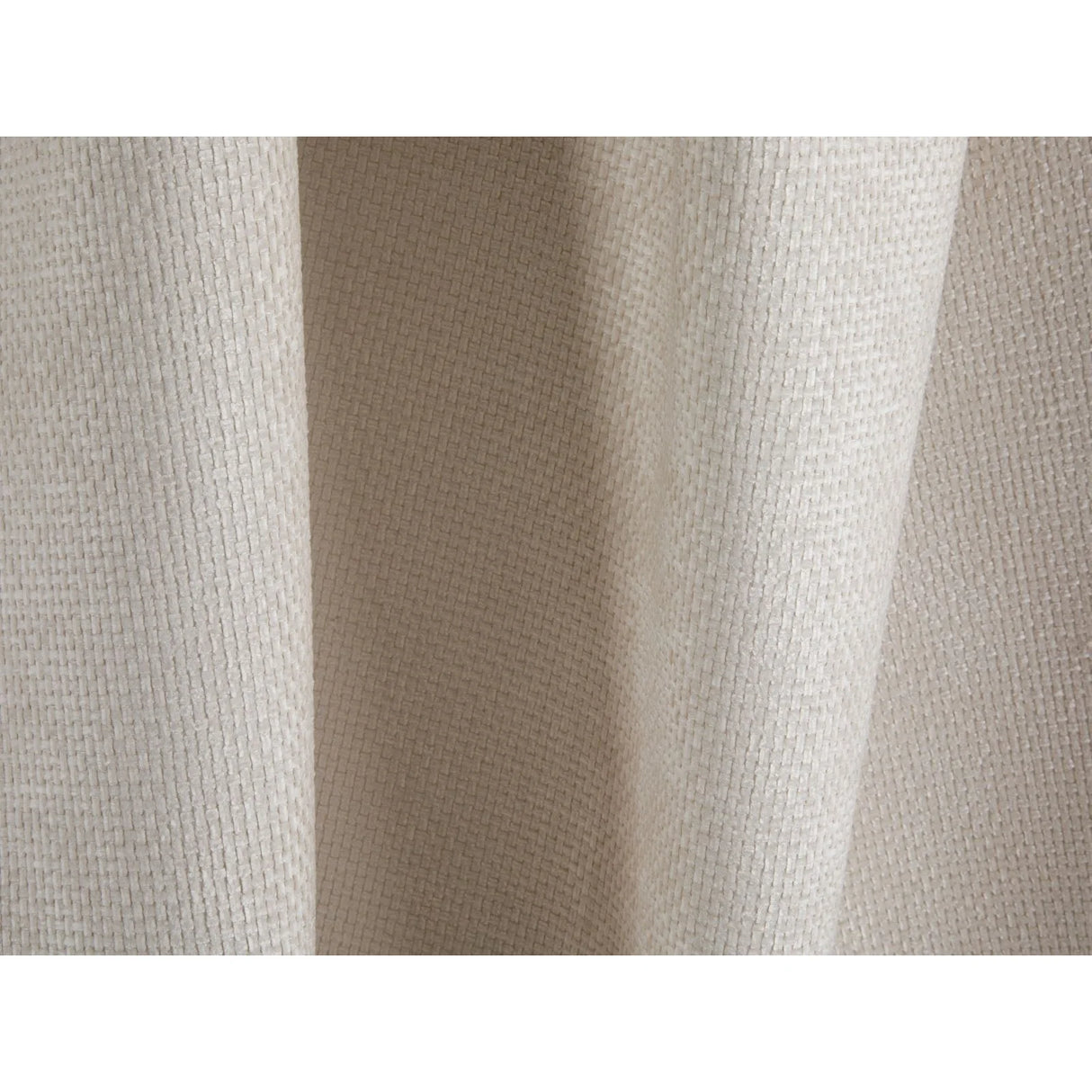 Koge Pouf aus Chenille in Hellbeige (Eden 2 Pearl), 95x95x40 cm von Cosmopolitan Design – Bild 5