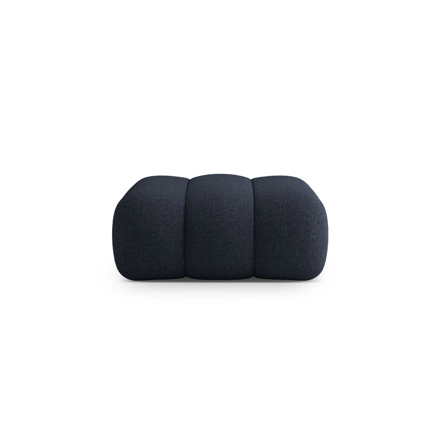 Koge Pouf aus Chenille in Hellgrau (Eden 18 Grey), 95x95x40 cm von Cosmopolitan Design – Bild 1