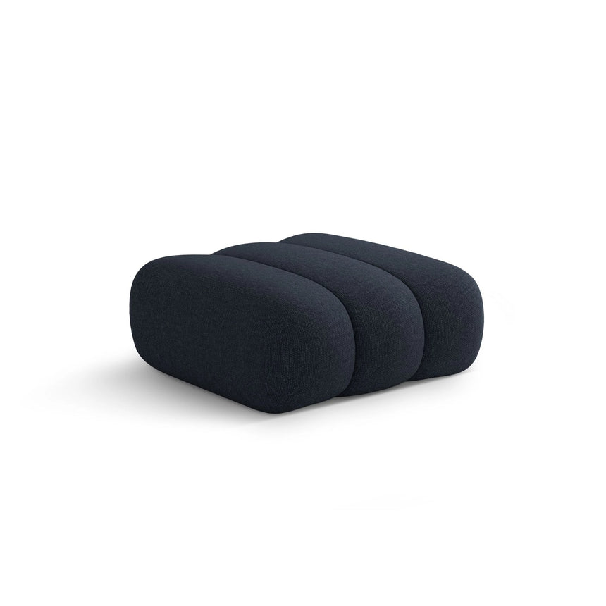 Koge Pouf aus Chenille in Hellgrau (Eden 18 Grey), 95x95x40 cm von Cosmopolitan Design – Bild 4